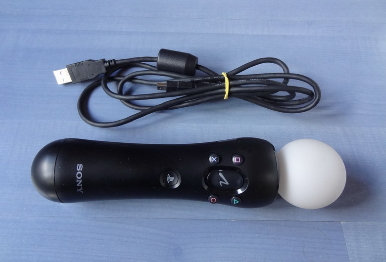 1 original Sony Playstation 3 u. 4 Move Motion Controller m. Ladekabel